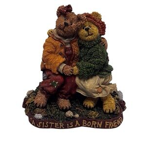 Boyds Bears & Friends Bearstone Collection Diane & Joanie Sisters Forever